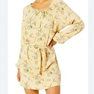 CHASER Heirloom Tea Flowers Wovens High-Low Shirttail Dress Women's Medium NWTS